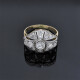 Anillo Antiguo En Oro 18K, Brillantes Y Diamantes Anillo Antiguo En Oro 18K, Brillantes Y Diamantes