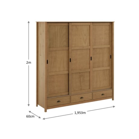 Placard 3 Puertas 3 Cajones Topazio Frei U