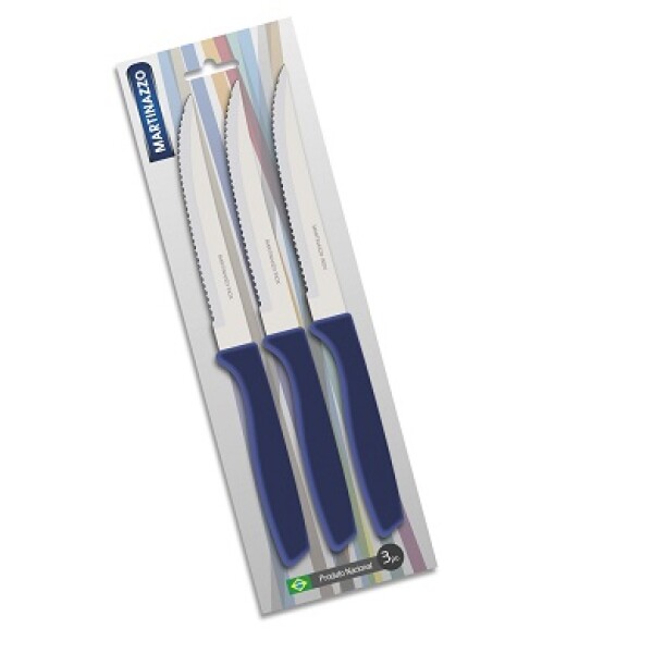 Piemonte Set 3 Cuchillos Azul 20335-2 Piemonte Set 3 Cuchillos Azul 20335-2