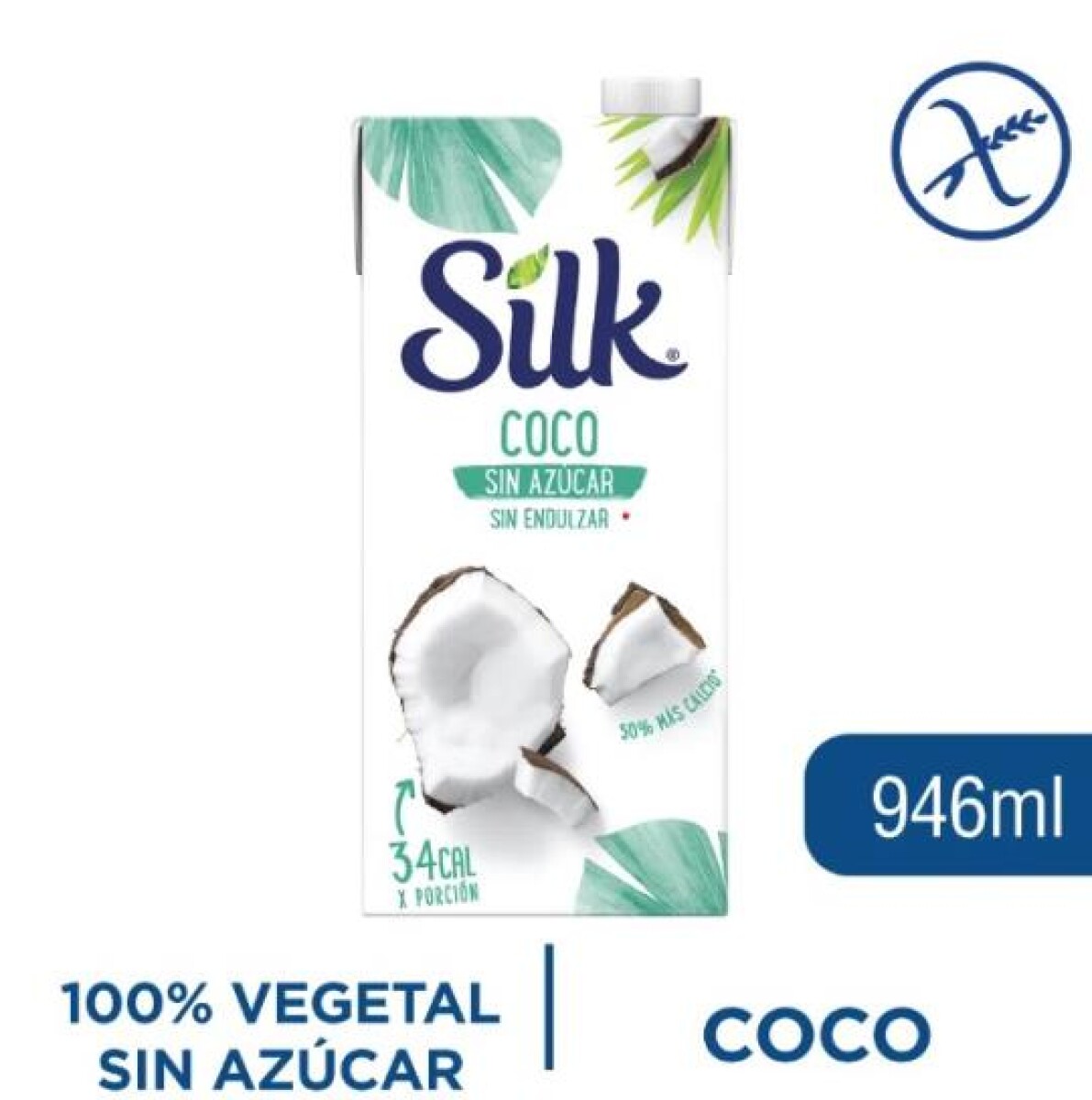 NAT-SILK COCO SIN AZUCAR 946ML 