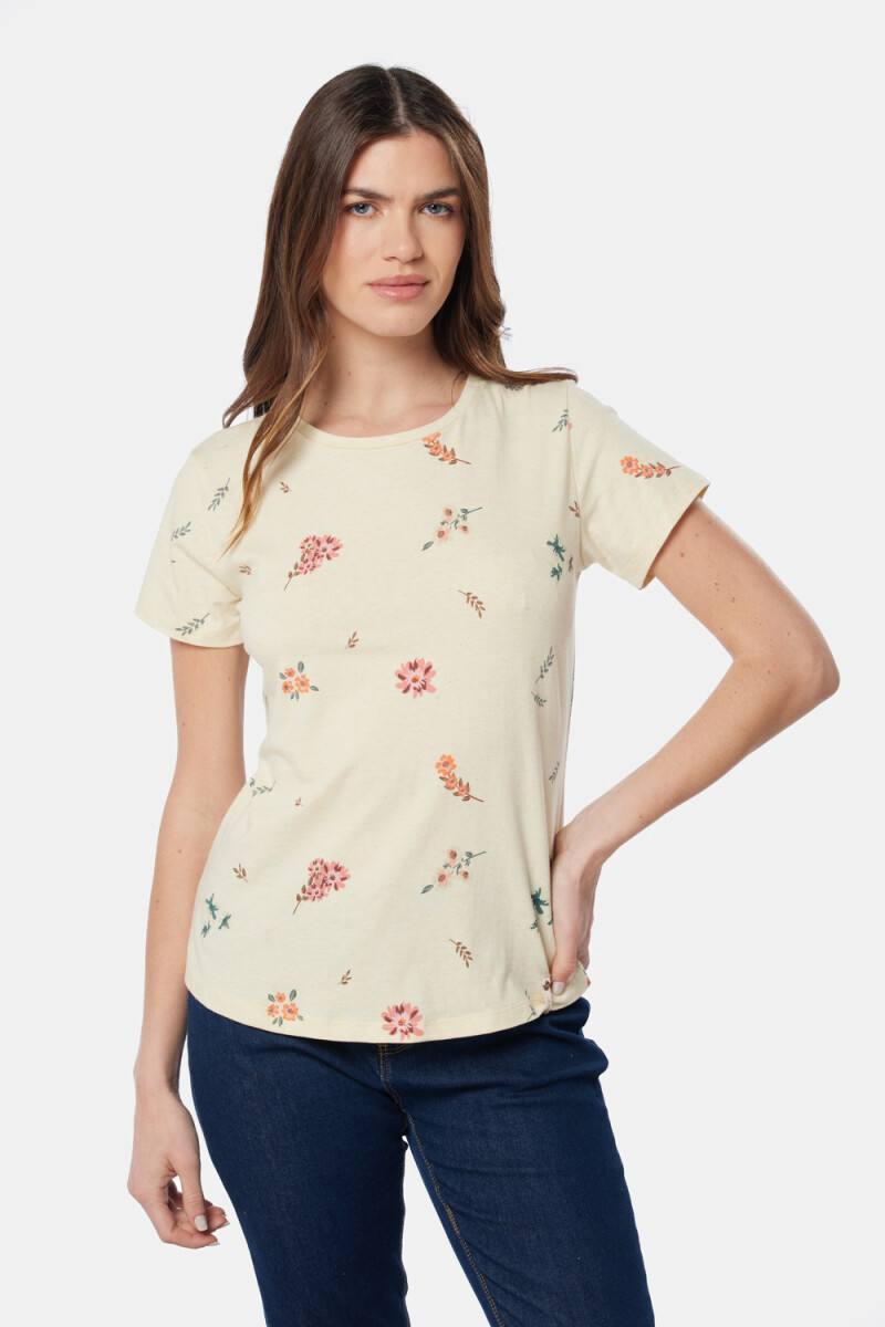 REMERA ESTAMPADA - Amarillo 