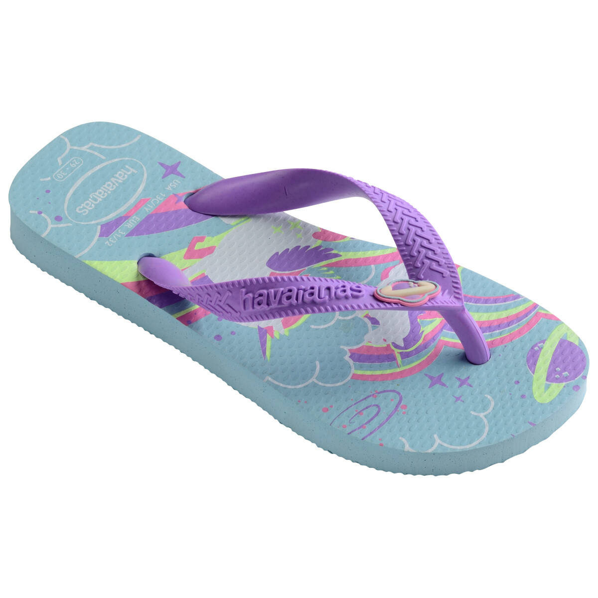 Sandalia de Niños Havaianas Kids Fantasy Havaianas - Violeta - Verde Agua 