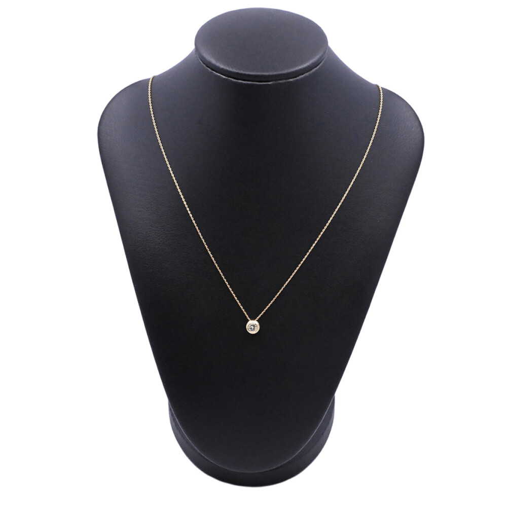 Dije oro 18k y brillante doble virola. Dije oro 18k y brillante doble virola.
