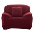 Pack X2 Funda Forro Cubre Sillon Sofa 1 Cuerpo Elastizada Color Variante Bordoclaro