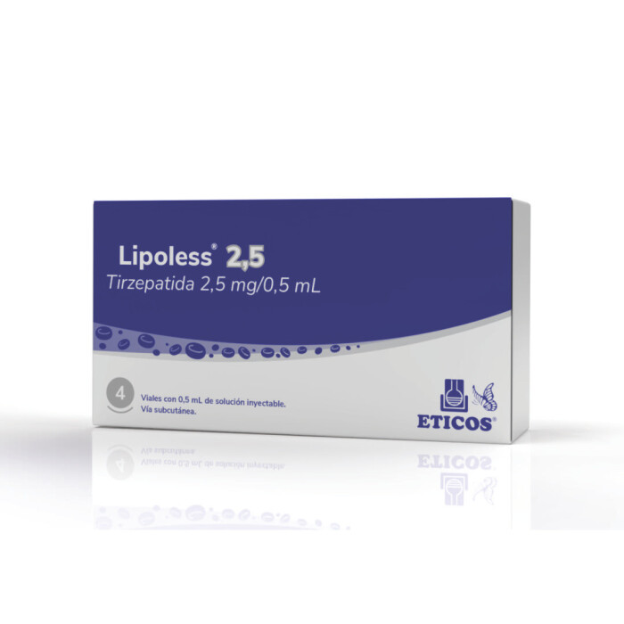 LIPOLESS 2,5 MG. VIAL CJ X 4 VIALES única