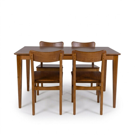 Juego de Comedor Olmo - Mesa 140 + 4 sillas Honey
