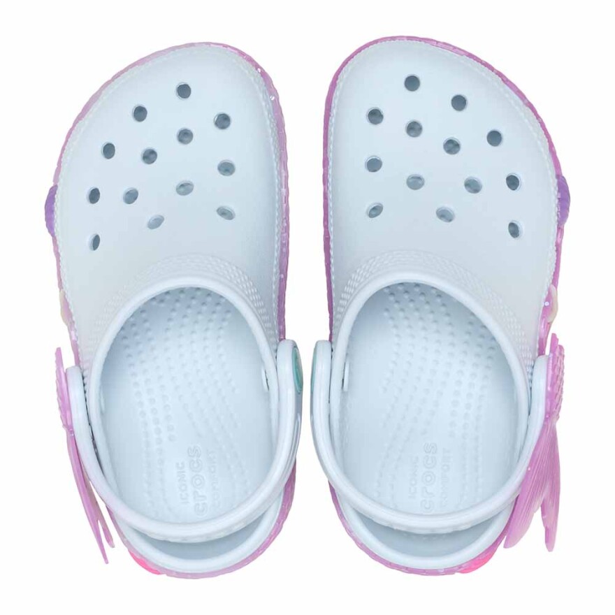 Crocs Classic IAM Color Change Mermaid Clog T Niños 1 a 5 años Vapor Ice