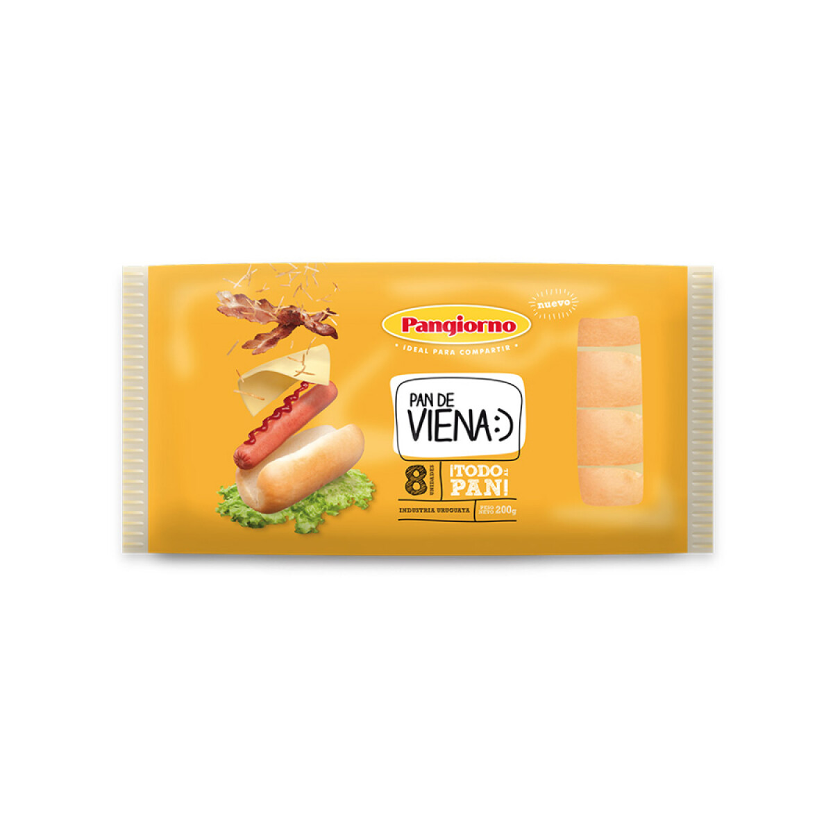 Pan de Viena x8 Unidades 