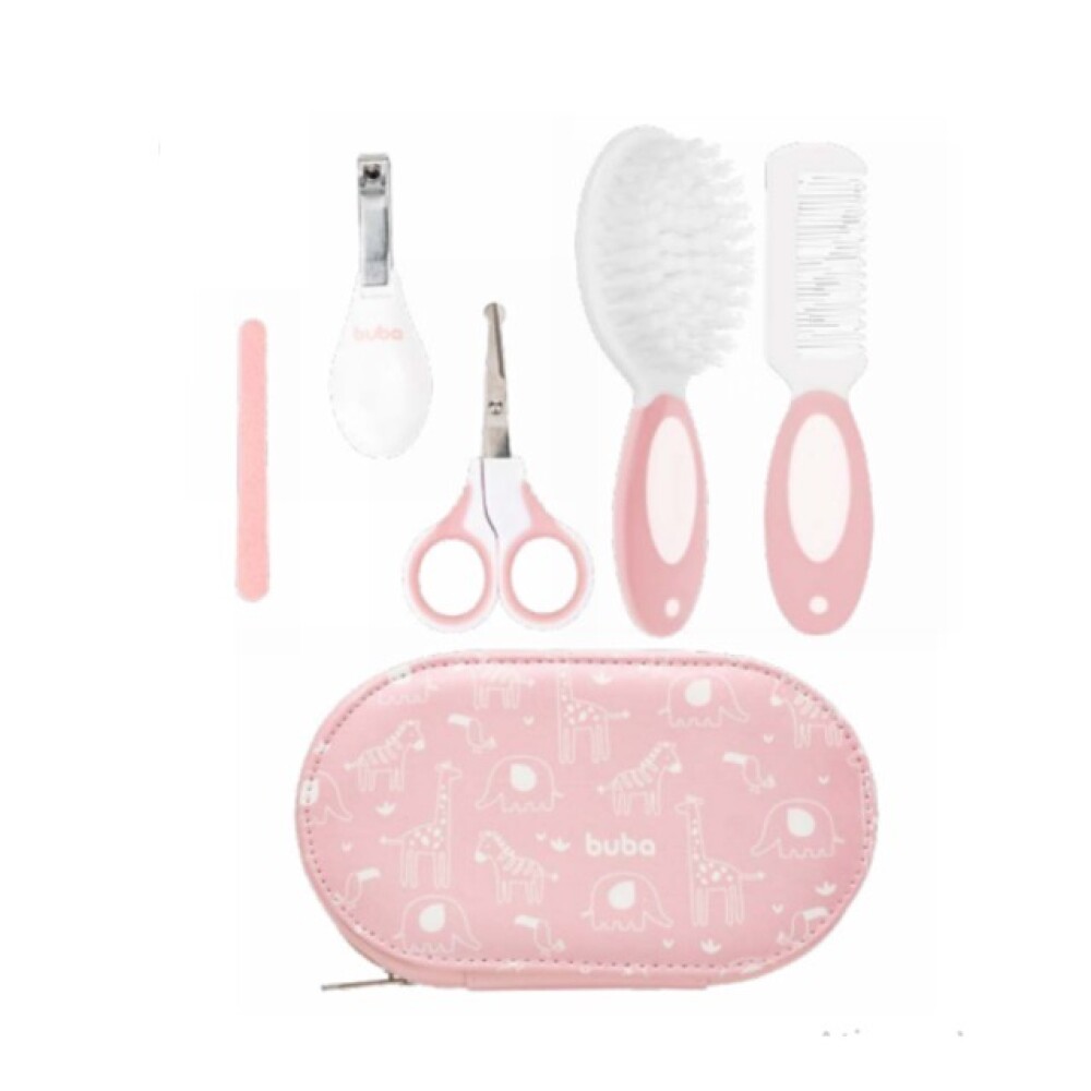 Set cuidados higiene clasico neccesaire BUBA rosado