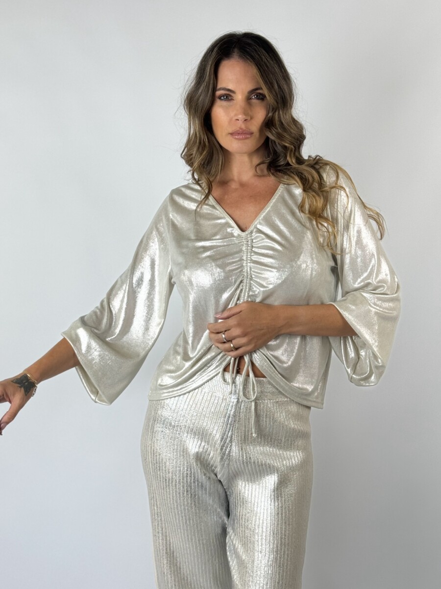 BLUSA ZORYA - PLATEADO 