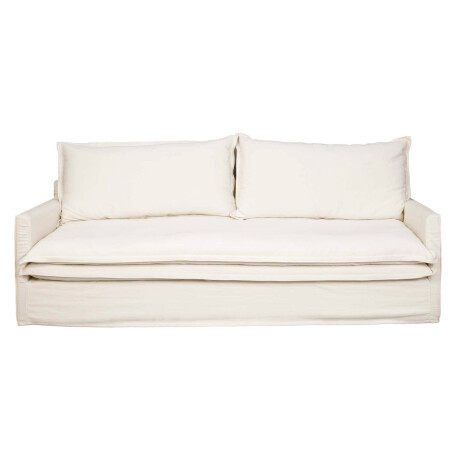 SOFA 4 CUERPOS TELA BLANCO ALASKA
