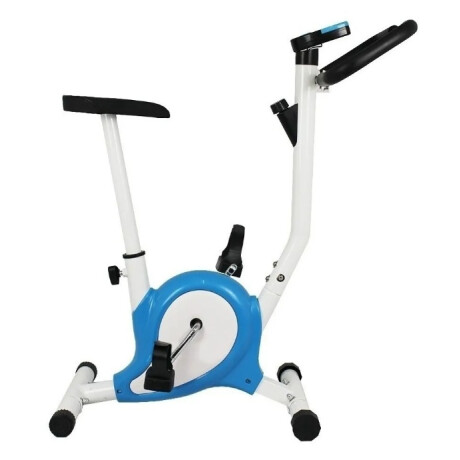 Bicicleta Spinning Fija Estática Fitness 8 Niveles Blanca Blanco