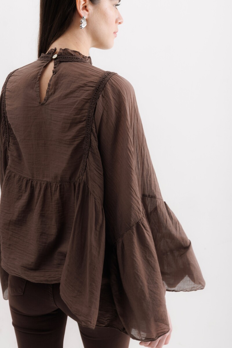 Camisa Lyra Chocolate
