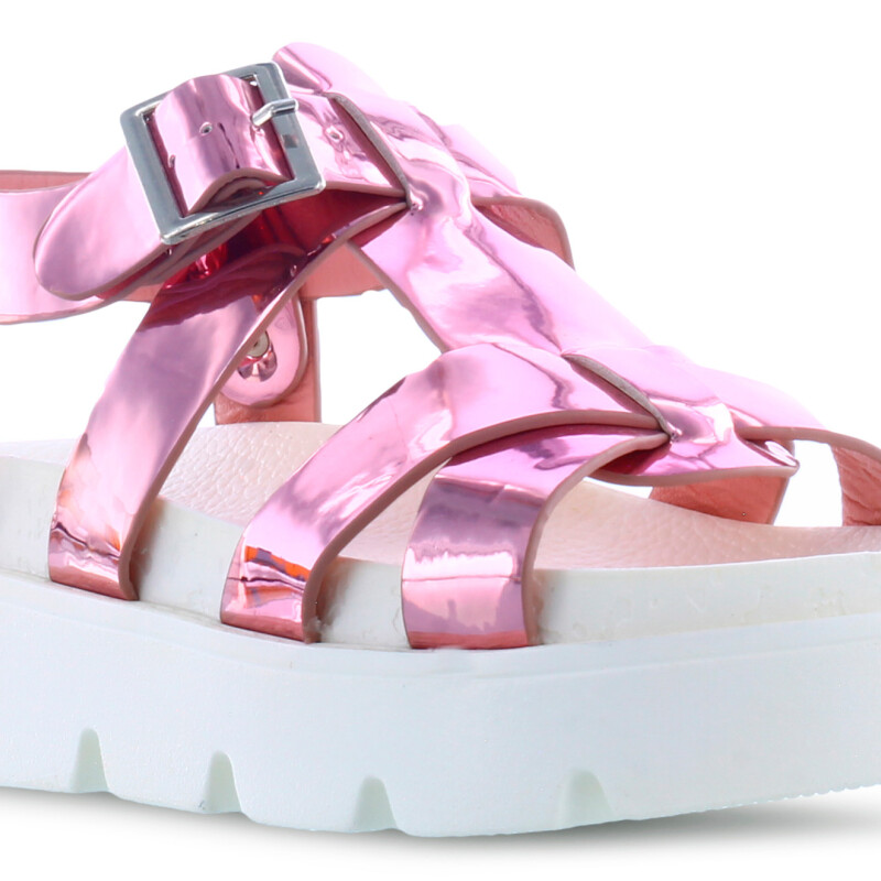 Sandalia de Niña Mini Miss Carol DAISY tipo franciscana Rosado