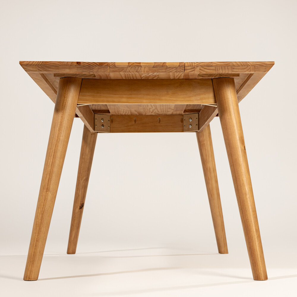 JUEGO DE COMEDOR MESA Y 6 SILLAS EN MADERA MACIZA JUEGO DE COMEDOR MESA Y 6 SILLAS EN MADERA MACIZA