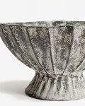 Centro de mesa Valura de papel maché gris Ø 33 cm Centro de mesa Valura de papel maché gris Ø 33 cm