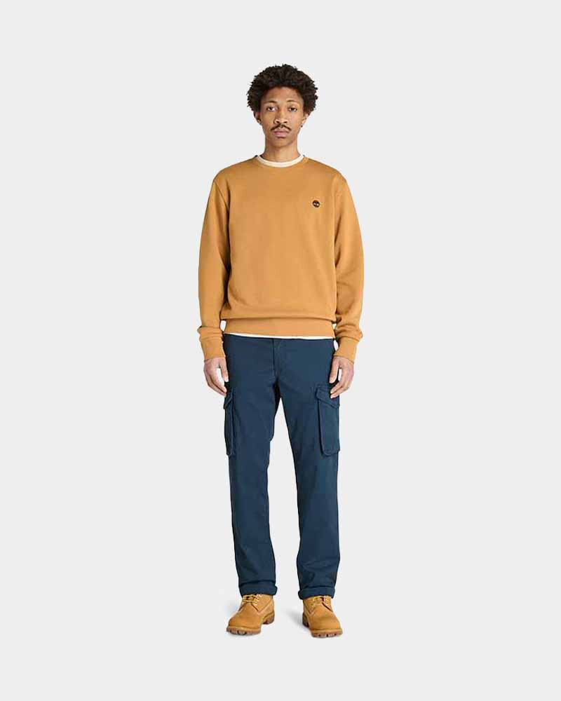Polera Oyster River Logo Hombre Wheat Boot-black