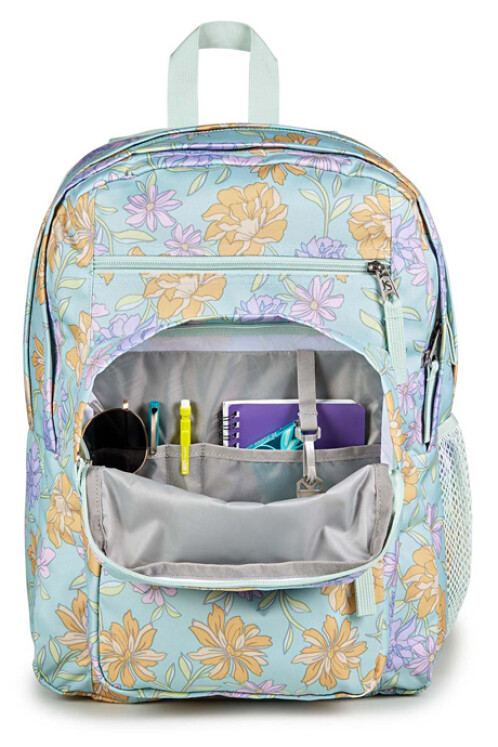 MOCHILA JANSPORT BIG STUDENT FADED FLORAL FRESH MINT