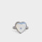 Anillos Medianos y Grandes Moonstone Anillo Corazón Moonstone - Plateado