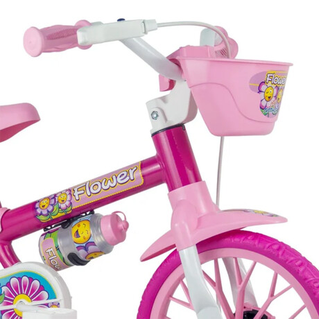 Bicicleta Niño Montaña Rod. 12 Y Caramañola Rosada