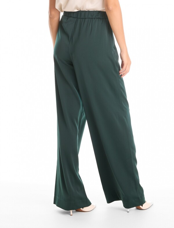 Pantalon Saten Wide VERDE