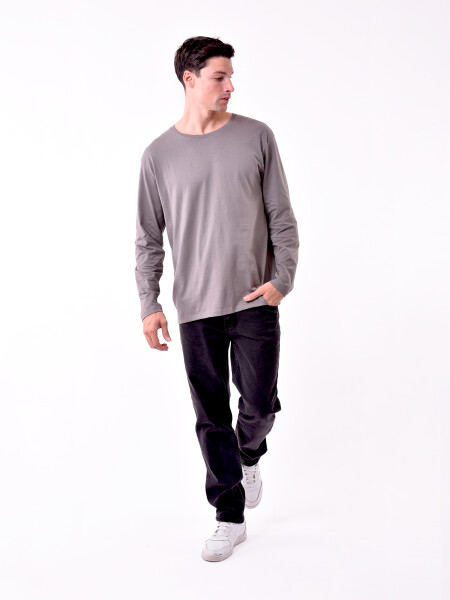 REMERA BONN GRIS OSCURO