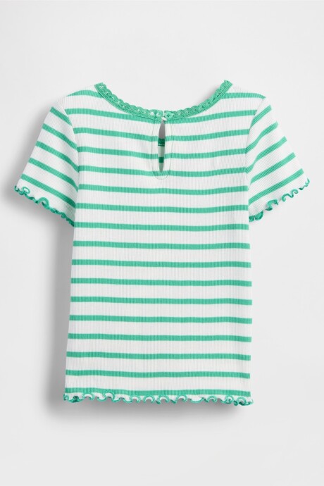 Remera Logo Gap Rib Toddler Niña Bright Meadow