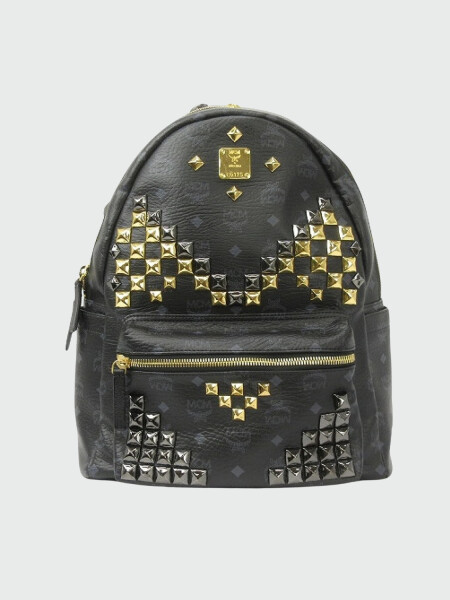 Mochila de lona revestida estampada con tachuelas, Stark 0