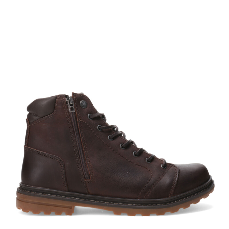 Bota de Mujer Freeway Casual Marrón Chocolate (Cuero Graso)