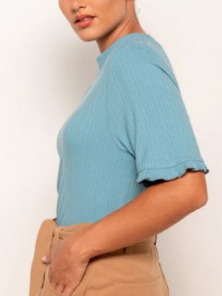 POLERA ALLIE LIMON CELESTE