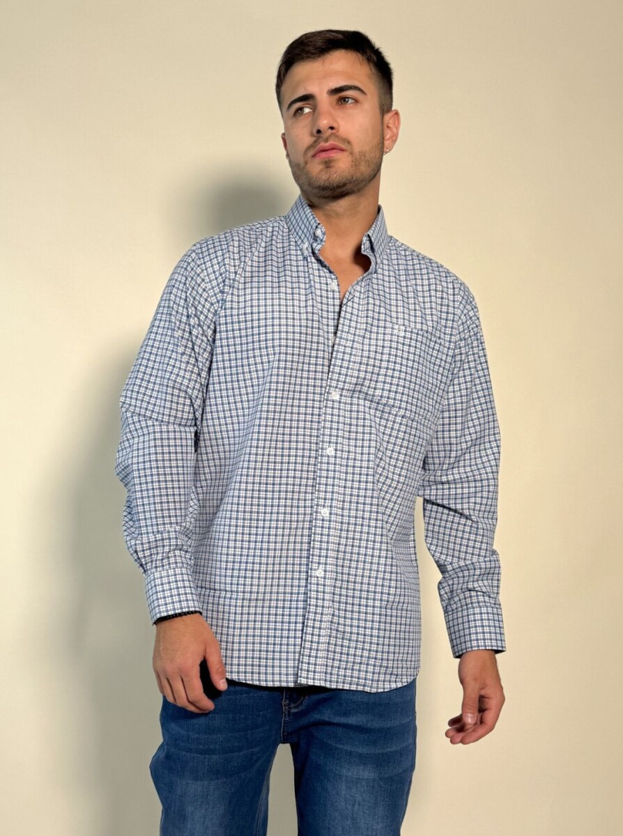Camisa a cuadros Baco - Azul 