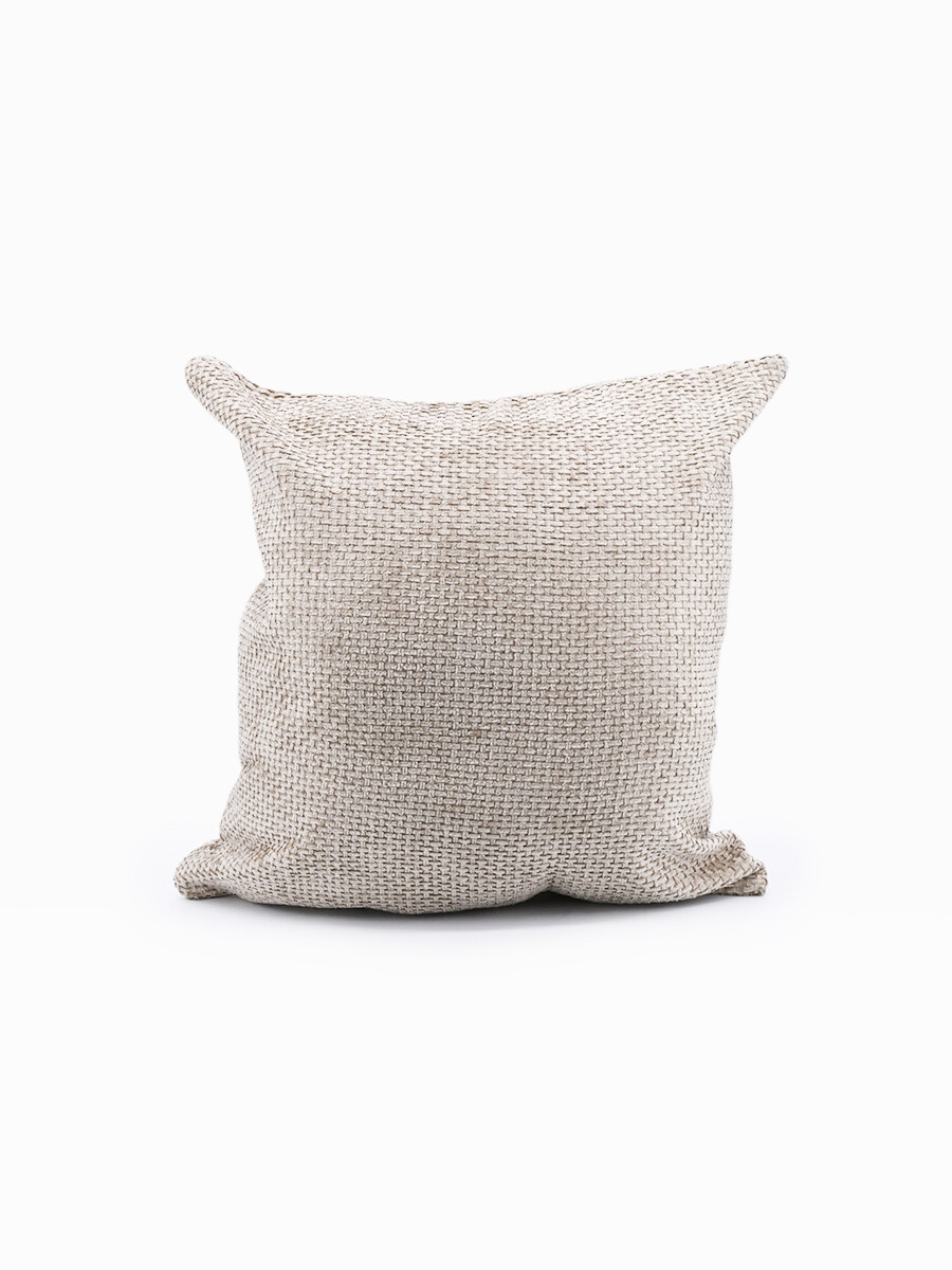 FUNDA ALMOHADON TRENZADO - BEIGE (V) 
