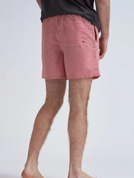 Short de baño Rojo Y Blanco