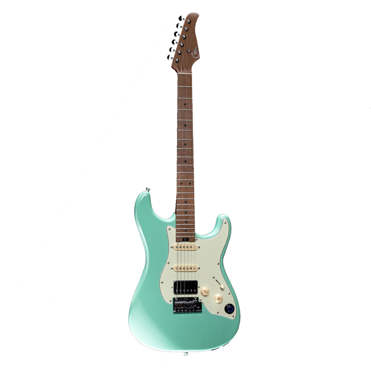 GUITARRA ELÉCTRICA MOOER GTRS INTELLIGENT GUITAR STANDARD 801 GREEN CON FUNDA 