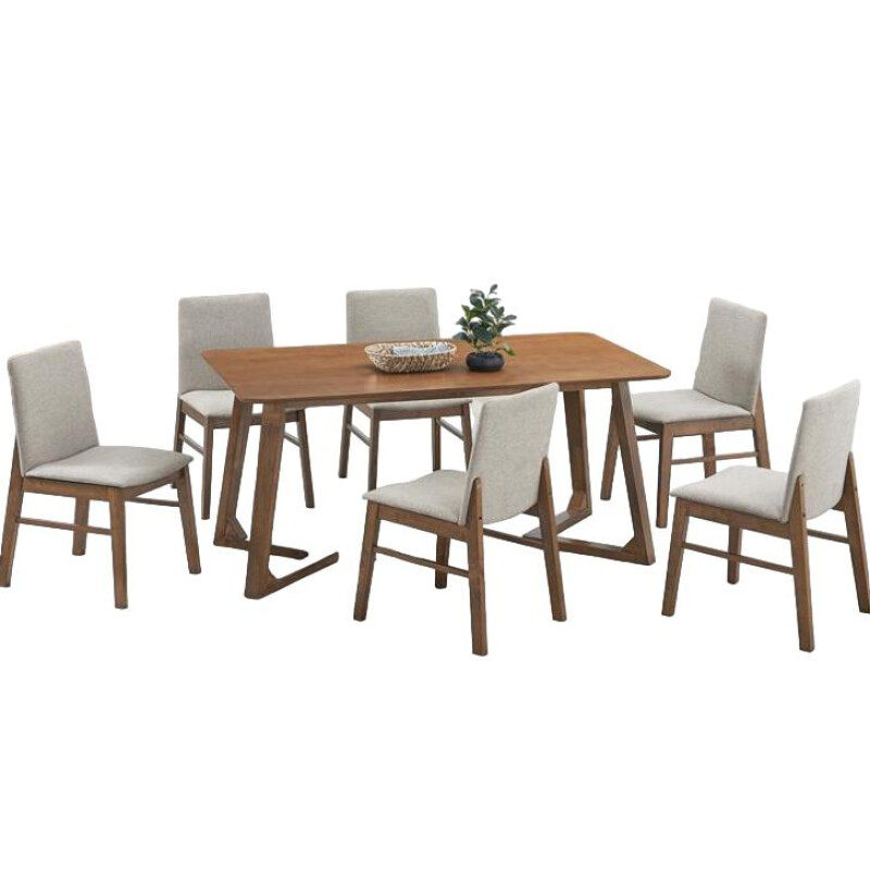 Juego de Comedor Robinson Mesa + 4 Sillas Madera Maciza Caucho Juego de Comedor Robinson Mesa + 4 Sillas Madera Maciza Caucho