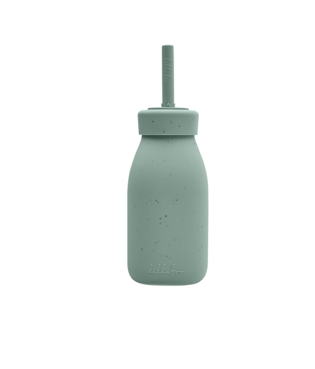 Botella con Sorbito Silicona Kikkaboo - Verde 
