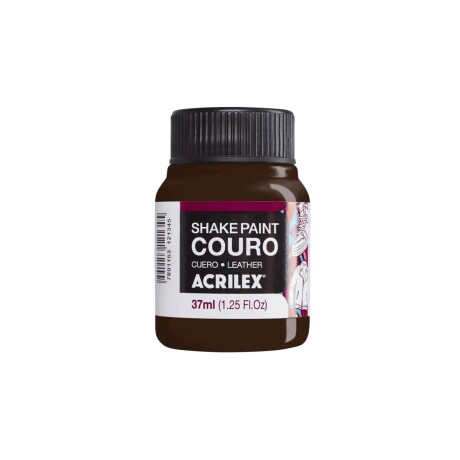 Pintura Acrilex Shake Cuero 37 ml Chocolate