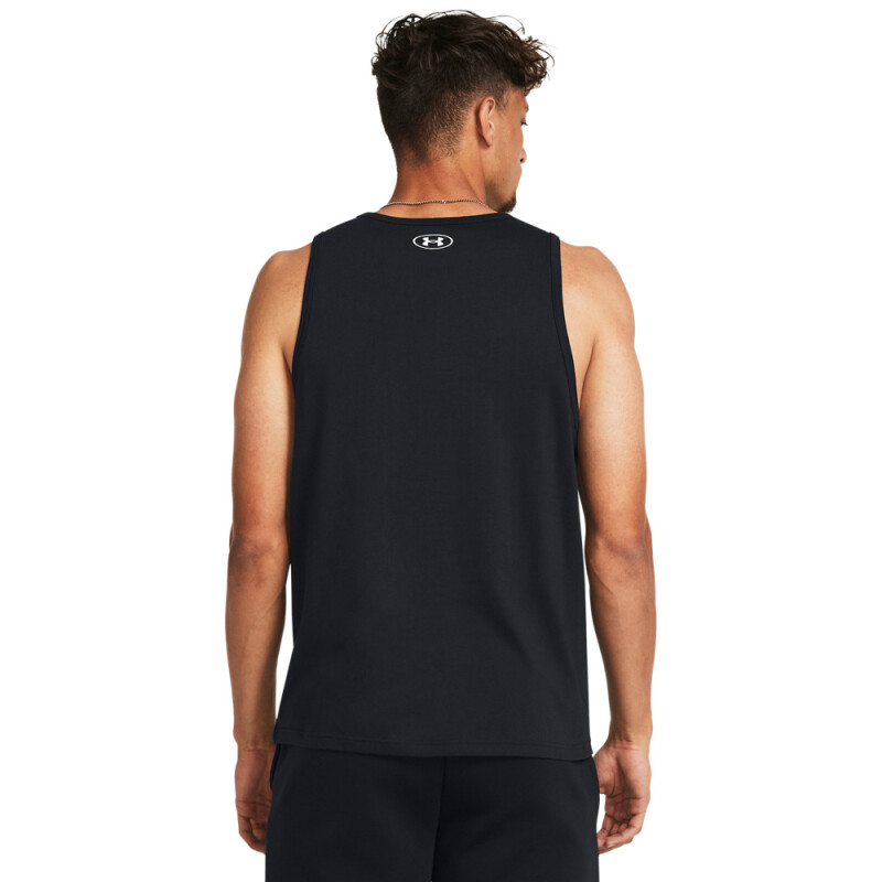 UA SPORTSTYLE LOGO TANK-BLU BLK-001