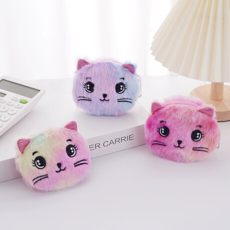 Monedero Infantil De Gatito Violeta