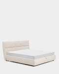 Cama desenfundable con canapé abatible Dafra de chenilla beige para colchón de 180 x 200 cm FSC 100% Cama desenfundable con canapé abatible Dafra de chenilla beige para colchón de 180 x 200 cm FSC 100%