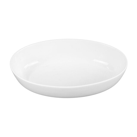 Fuente oval honda de ceramica blanca Fuente oval honda de ceramica blanca