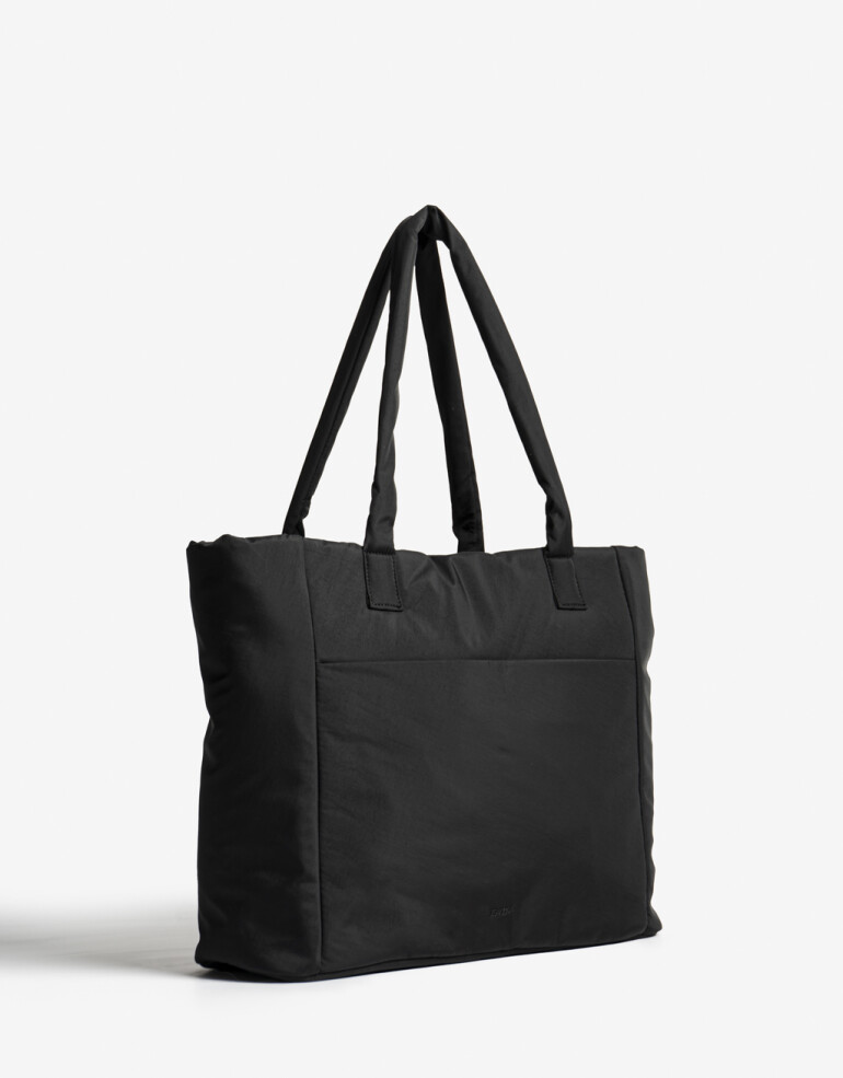 Shopper Nylon Shopper En Material Reciclado - Negro