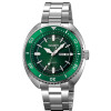 Reloj Skmei 2256GN Hombre Analógico Acero Plateado con Detalles Verdes Reloj Skmei 2256gn Hombre Analógico Acero Plateado Con Detalles Verdes
