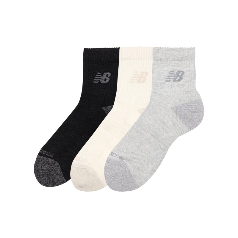 Medias New Balance Unisex - ACTIVE CUSHION -LAS35204AS1 BLACK/WHITE/GREY