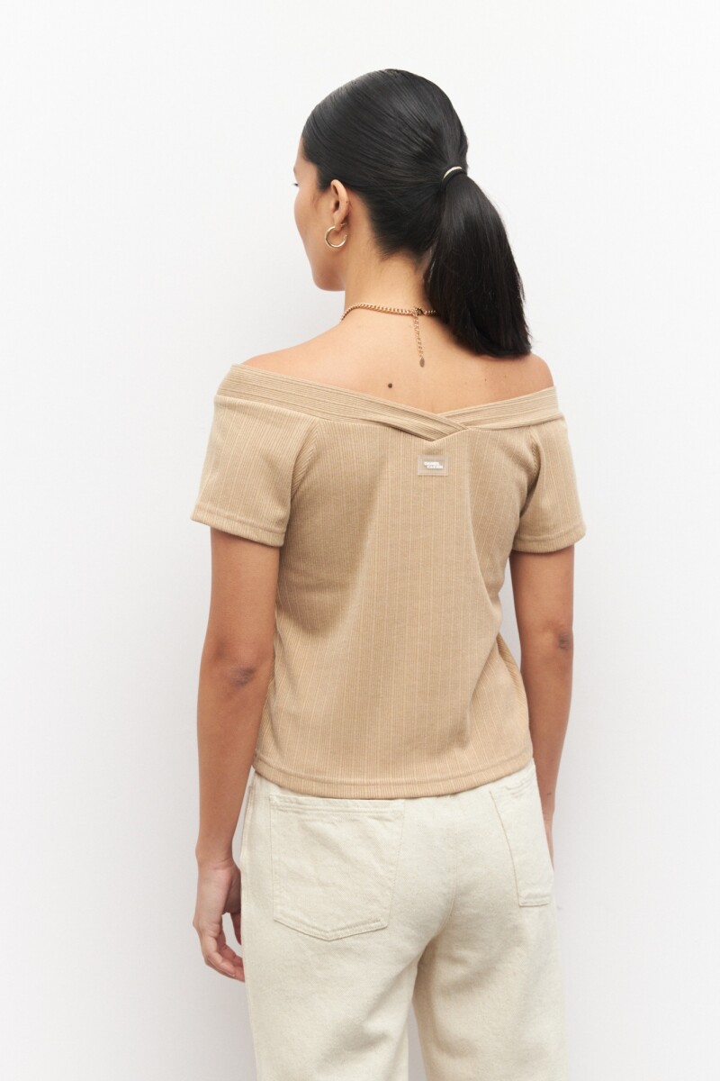 TOP ISIDRO Beige Melange