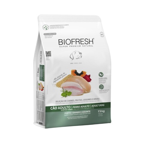 Biofresh Perro Adulto Raza Grande 15kg | Salud y Vitalidad Biofresh Perro Adulto Raza Grande 15kg | Salud y Vitalidad