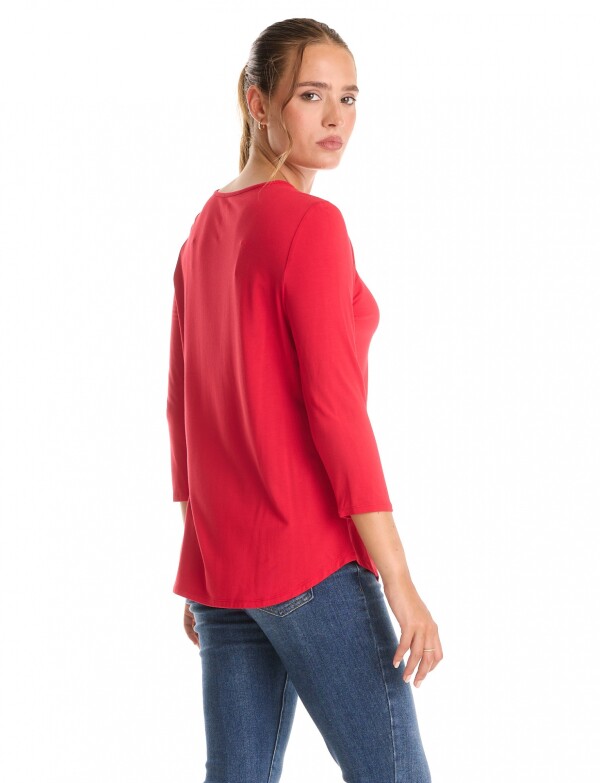 Remera Modal Canutillos ROJO