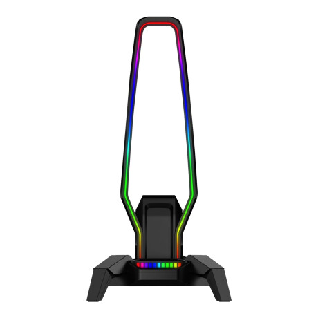 Marvo - Soporte para Auriculares HZ-10 - Iluminación Rgb. 3 Usb. 3,5MM. 001