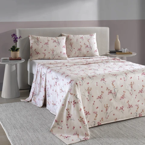 Juego Sábanas Queen Size Dohler 150 Hilos 100% Algodón VANESSA