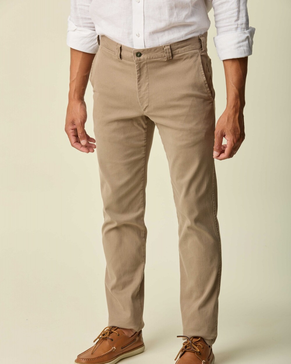 Pantalón Sport Algodón/ Spandex Tramado Beige